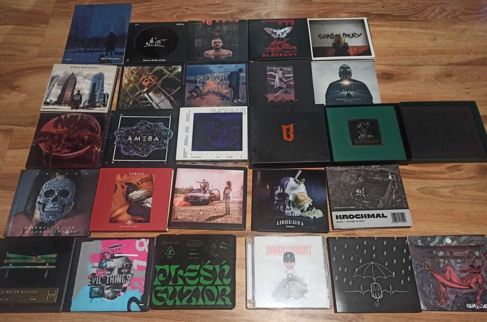 Zestaw Płyt CD Polski Rap 25 sztuk