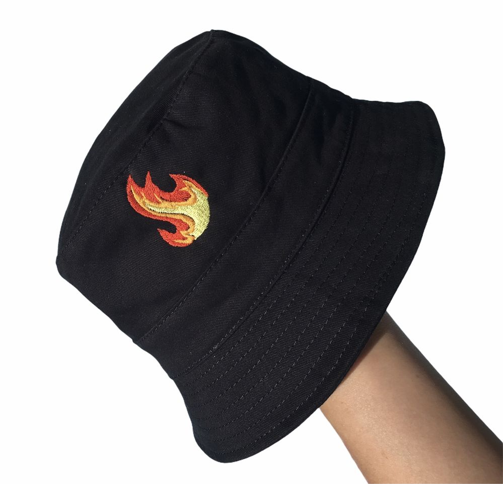Bucket hat kapelusz ogień nowy producent M/L