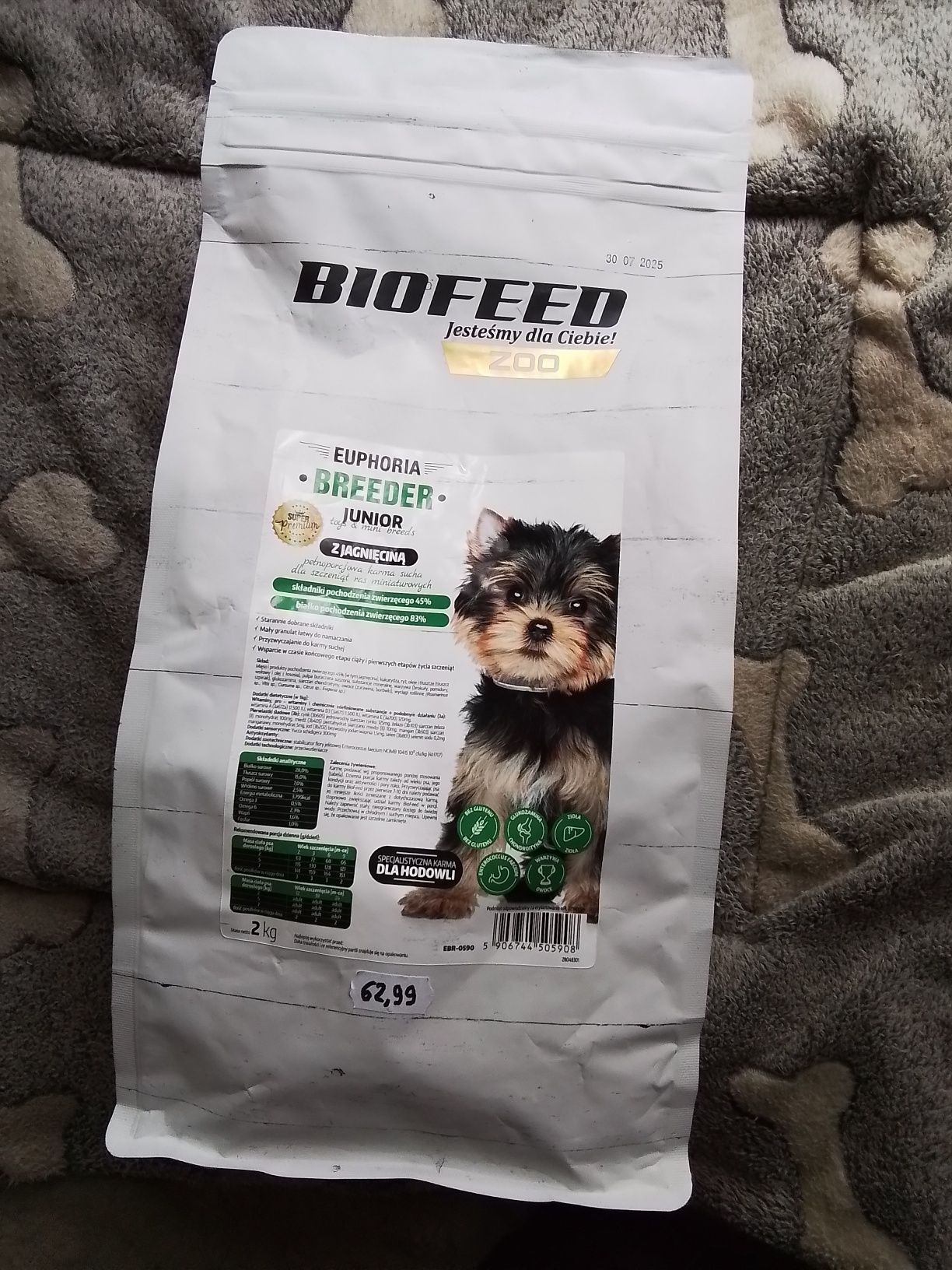 Karma sucha dla szczeniąt*BIOFEED-BREEDER JUNIOR*