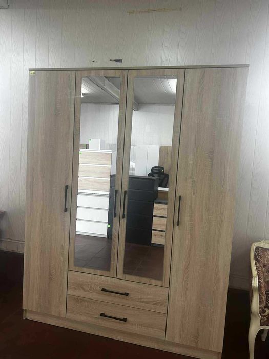 Szafa Romana 120 lustro szuflady 120cm dąb sonoma