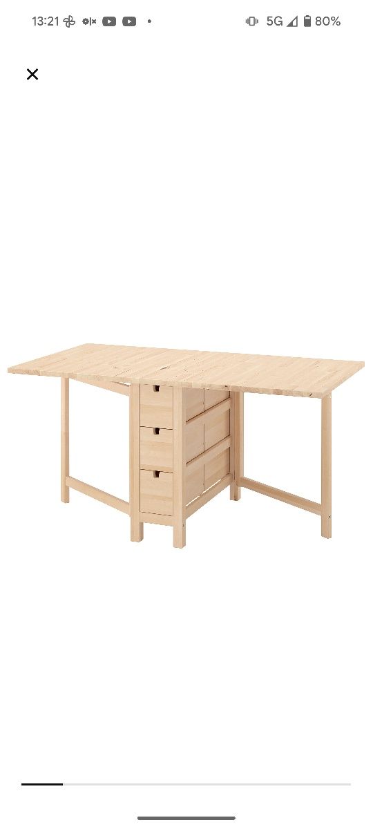 Mesa abas rebatíveis Norden IKEA