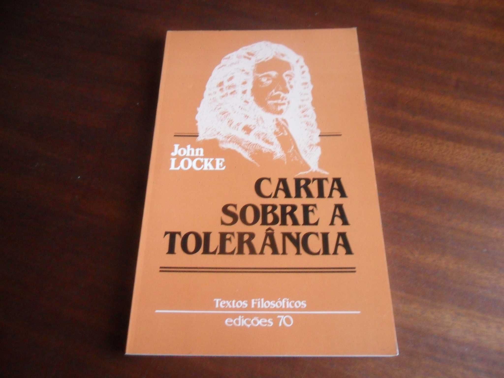 "Carta sobre a Tolerância" de John Locke - Edição de 1987