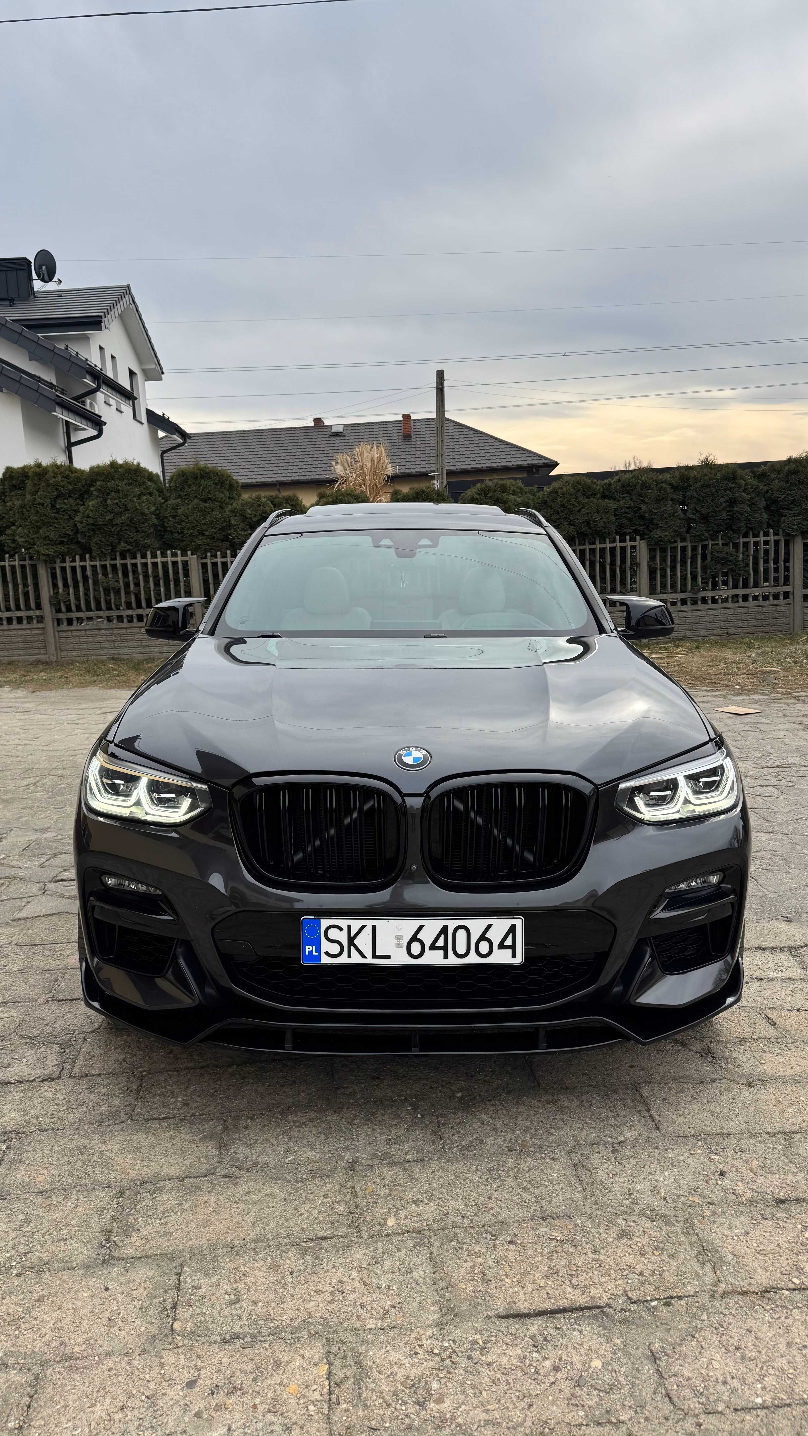 Dokładka spoiler splitter BMW X3 G01 CZARNY POŁYSK / CARBON