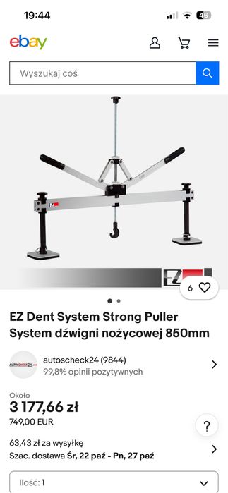 Puller blacharski Ez dent system