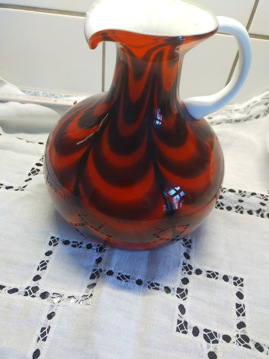 Итальянская ваза кувшин Мурано