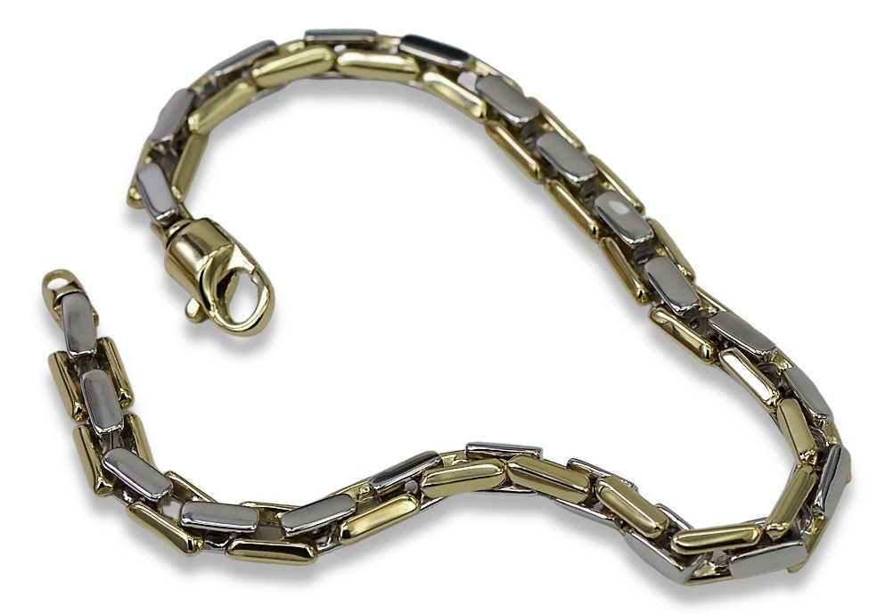 Złota bransoleta męska 14k 585 włoska cb079yw Wrocław