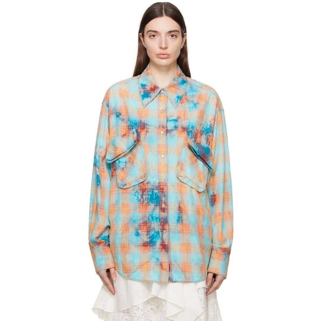 Сорочка Open YY Faded Check Pocket Shirt Blue