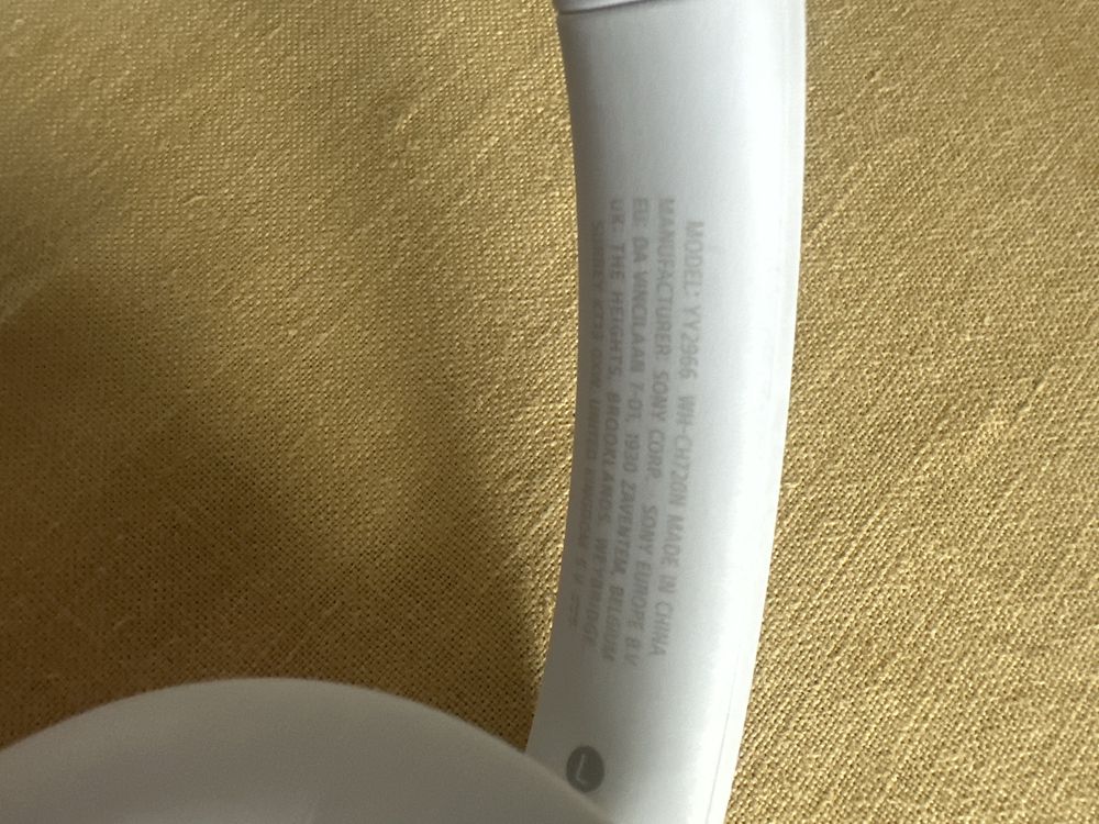Słuchawki Sony CH720N białe ANC