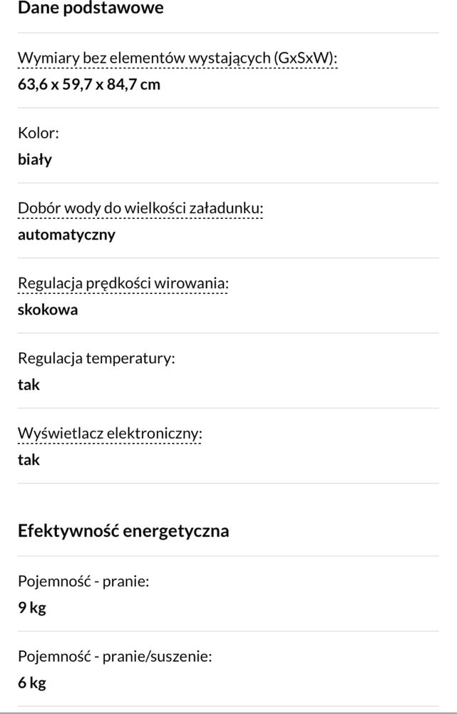 Nowa Electrolux pralka pralkosuszarka ew7wp369sp