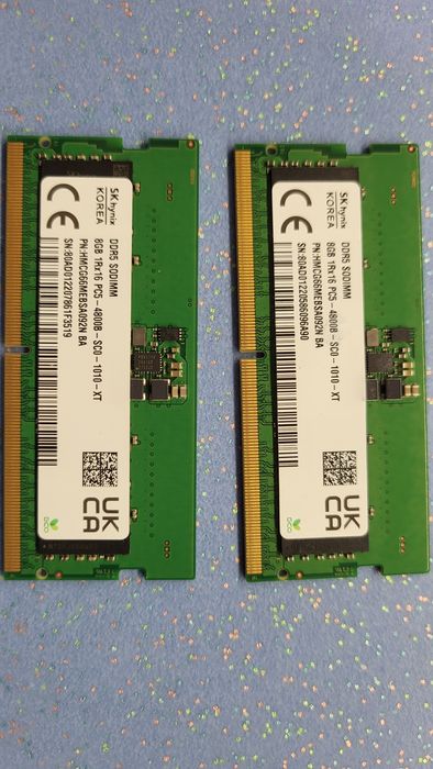 ОЗУ DDR5 SODIMM SK hynix 8gb 1r×16 PC5 4800b