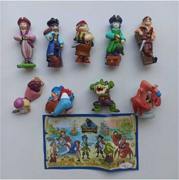 Piraci figurki Kinder niespodzianka