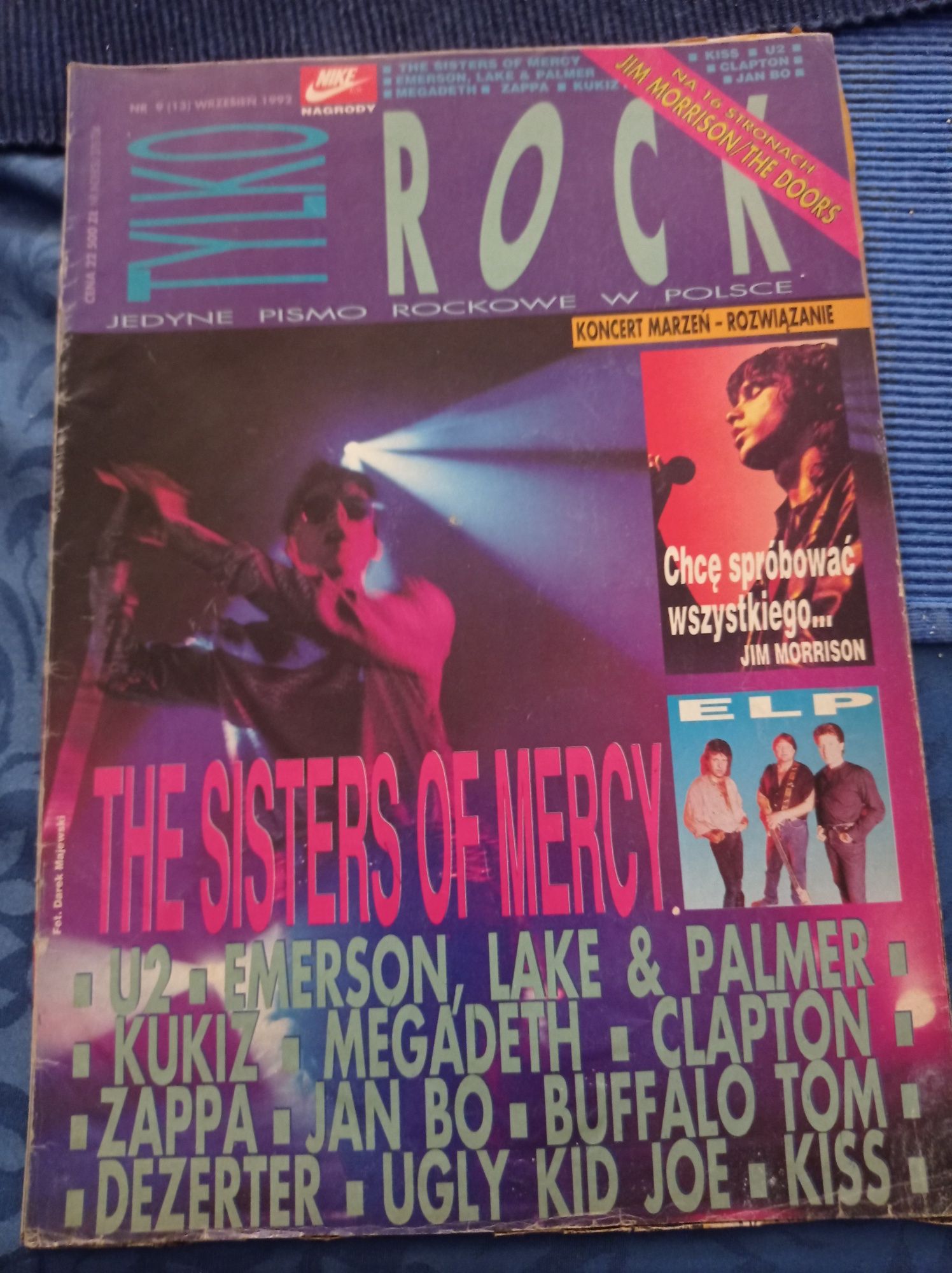 Czasopismo Tylko Rock 9/1992