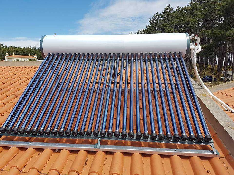 Painel Solar Termossifão 300L INOX 30 Tubos Vácuo