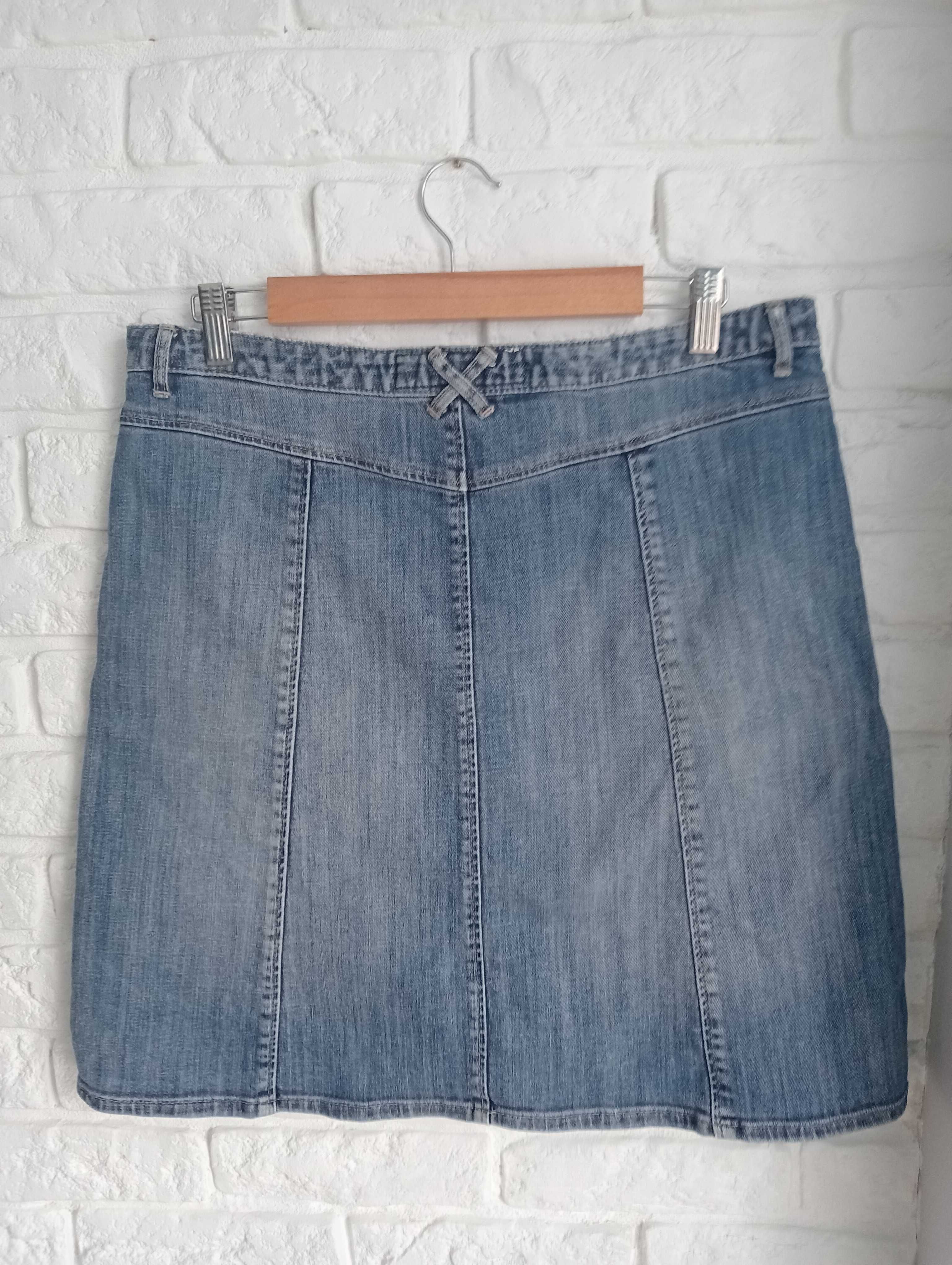 Spódnica damska jeans niebieski H&M 42/L/14