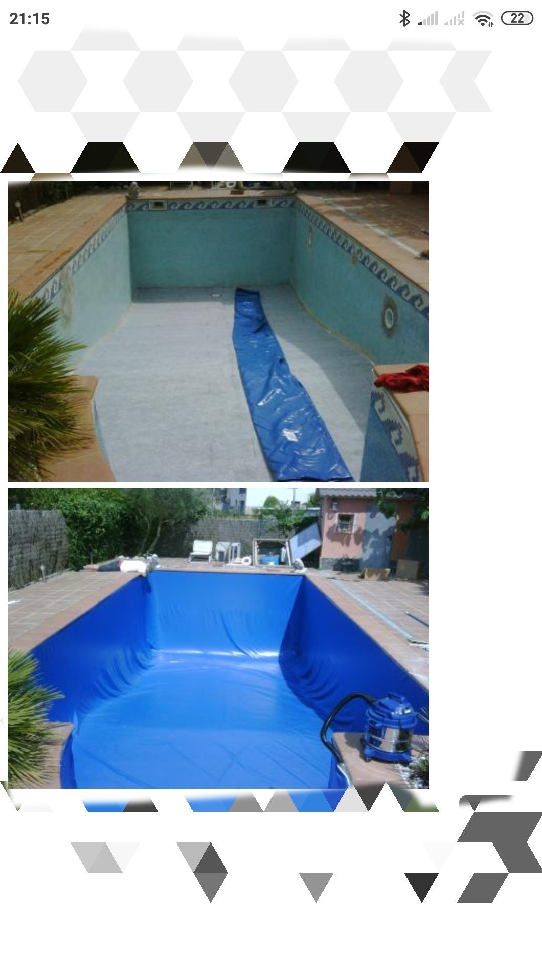 Liner/Lona para piscina/coberturas/toldos qualquer medida várias cores