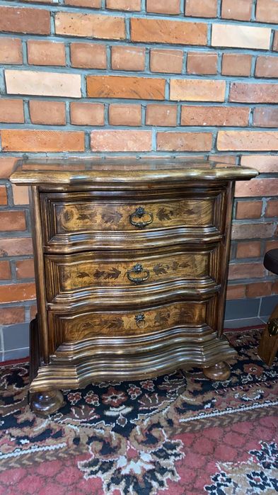 Szafka komoda czeczot kolonialna vintage drewniana fornir