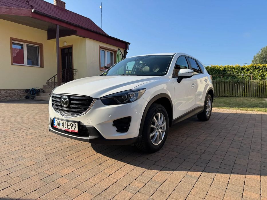 Mazda CX-5 niski przebieg, biała perła, bogate wyposażenie