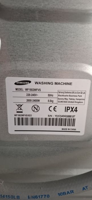 Pralka Samsung  Ecobubble 8.0 kg WF1802WFVS