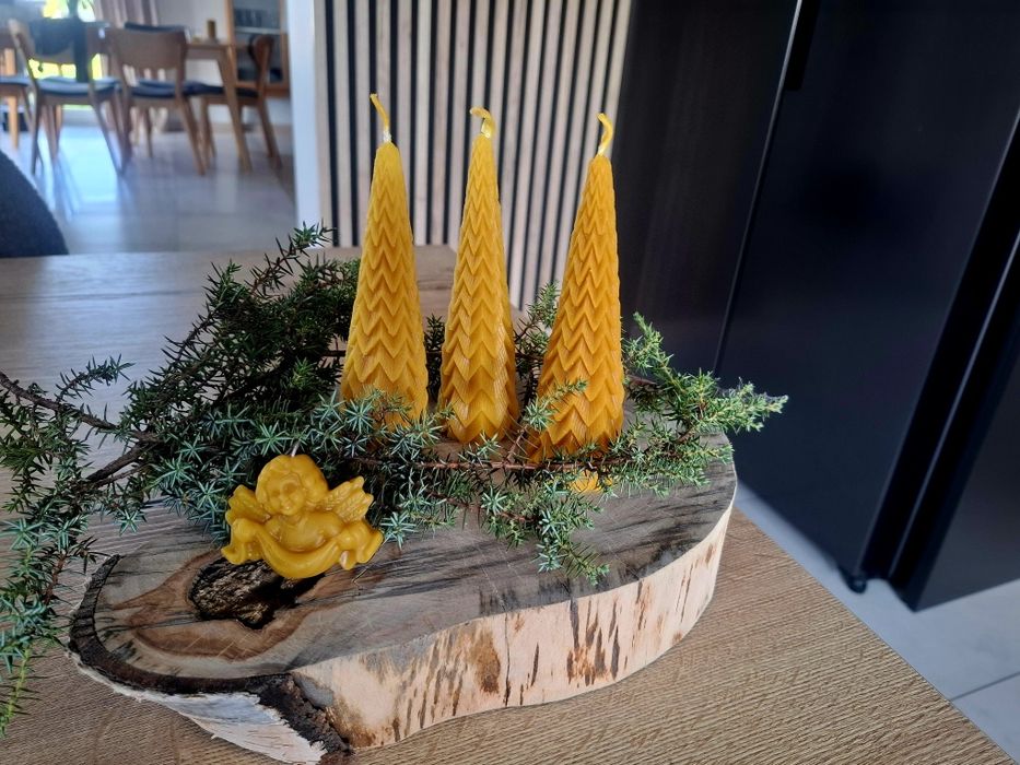 Zestaw świąteczny, prezent, wosk pszczeli.