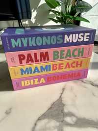 Livros lombadas decor caixa Assouline IBIZA MIAMI Mykonos Palm novos