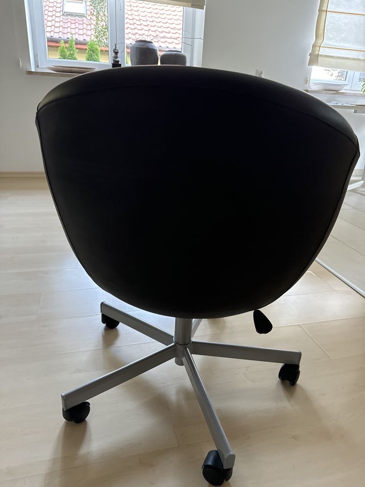 Ikea krzesło biurowe obrotowe Idhult  burkowe do biurka czarne