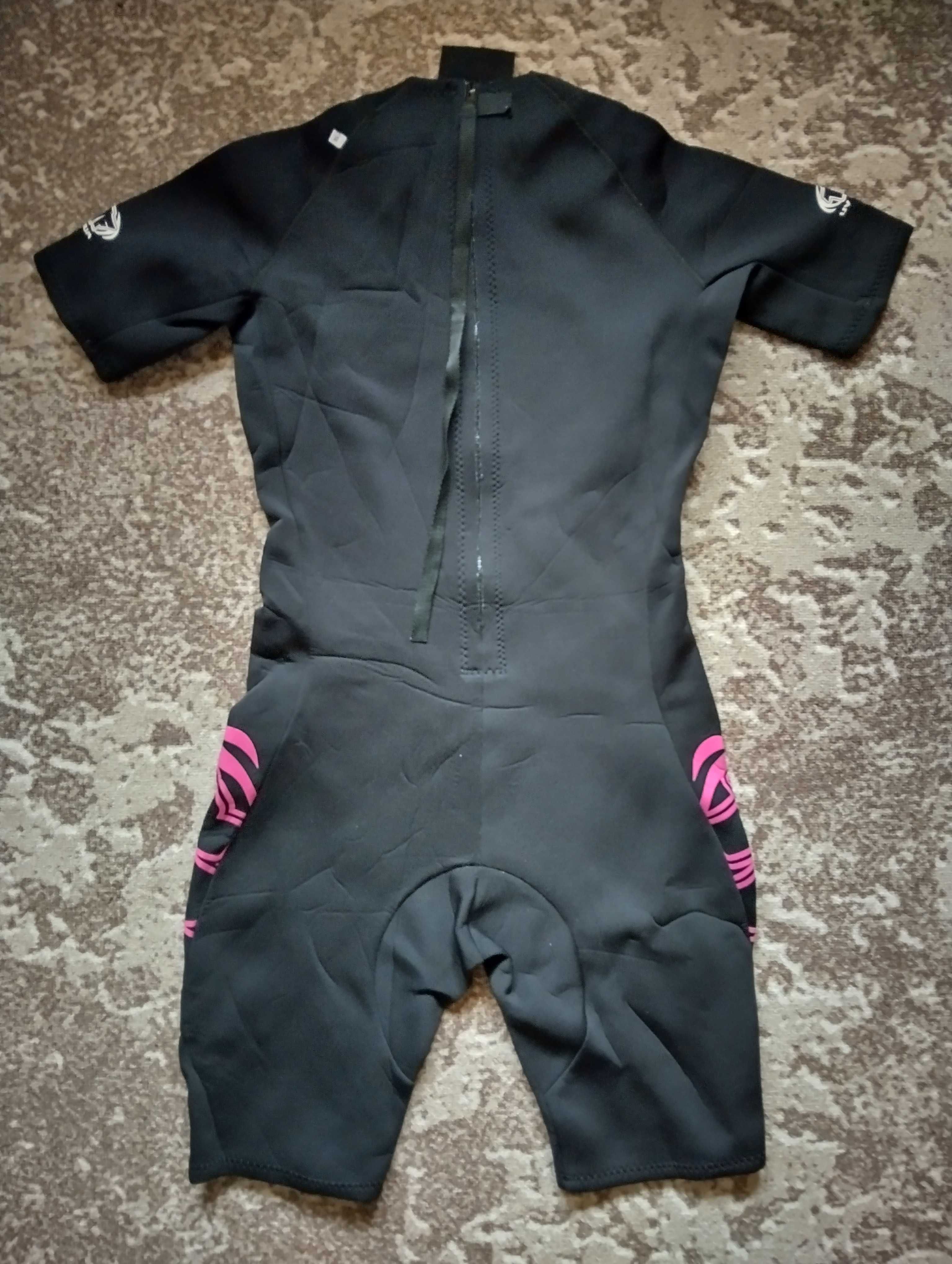 Короткий гидро костюм для женщины, TWF, чёрный, M/L