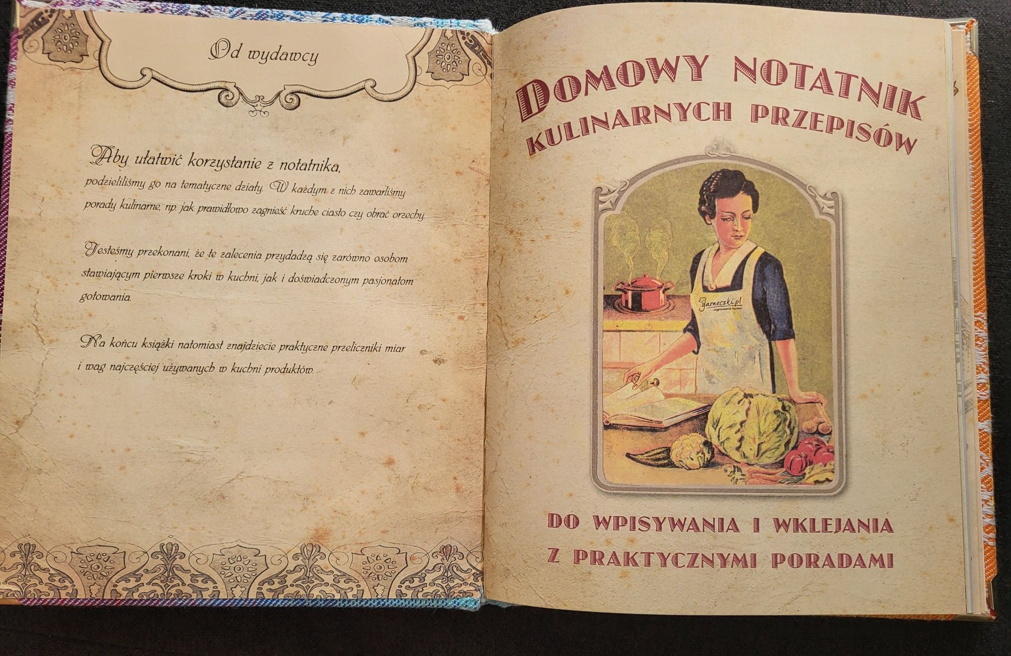 Notes na przepisy kulinarne przepiśnik