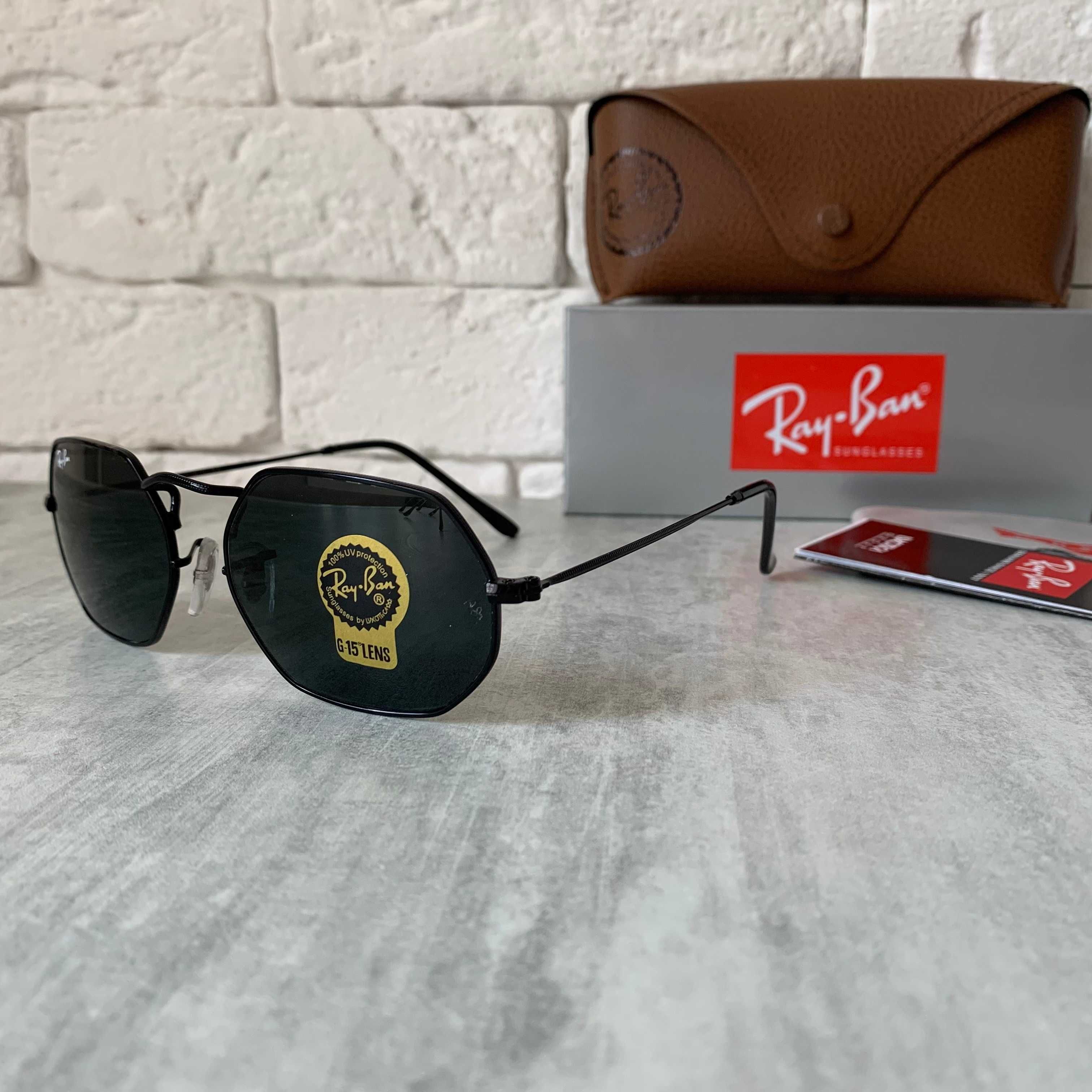 Сонцезахисні окуляри RAY BAN 3556 OCTAGONAL чорний лінза скло