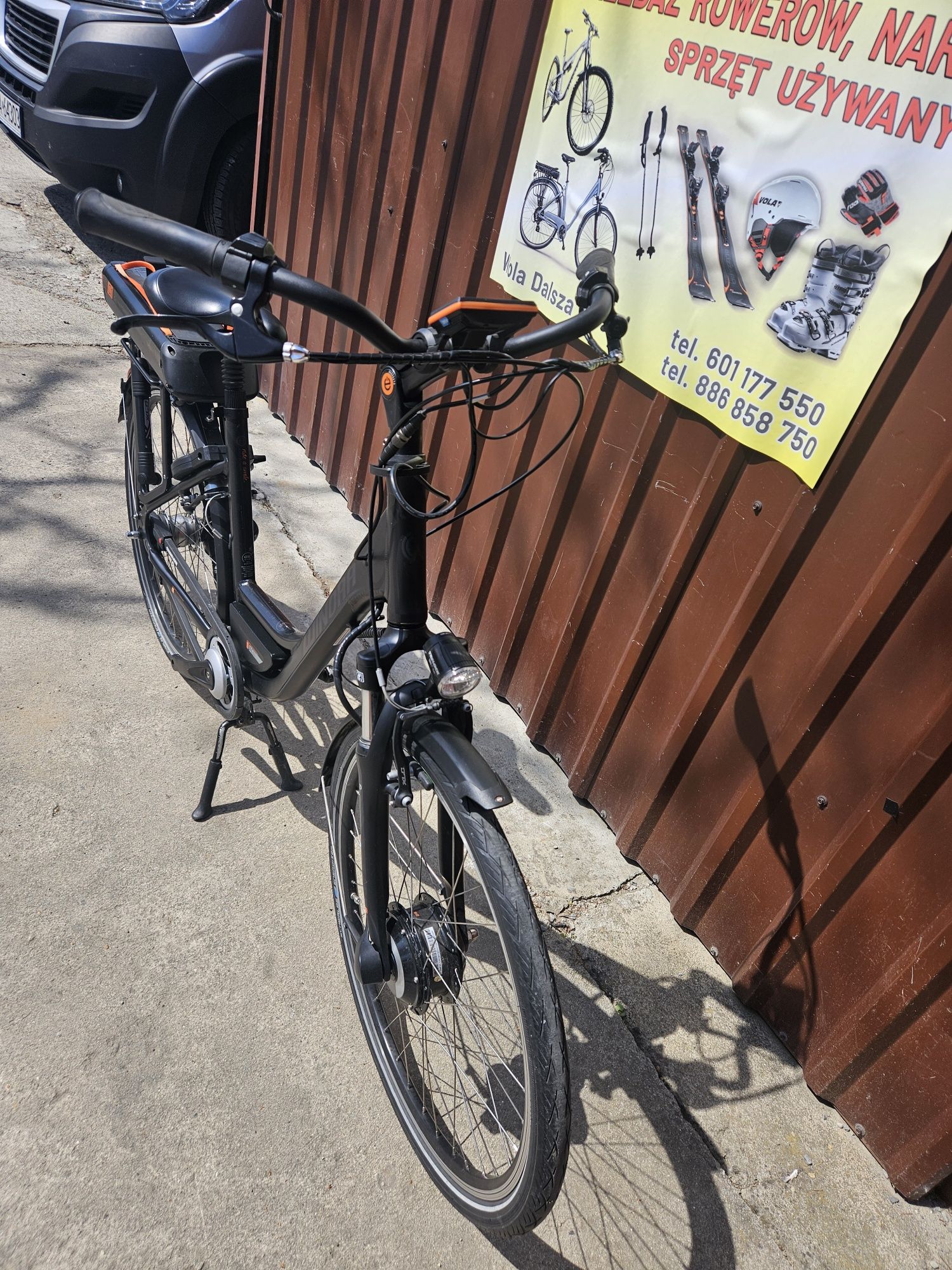 Rower elektryczny miejski damka winora aluminowy 1400km