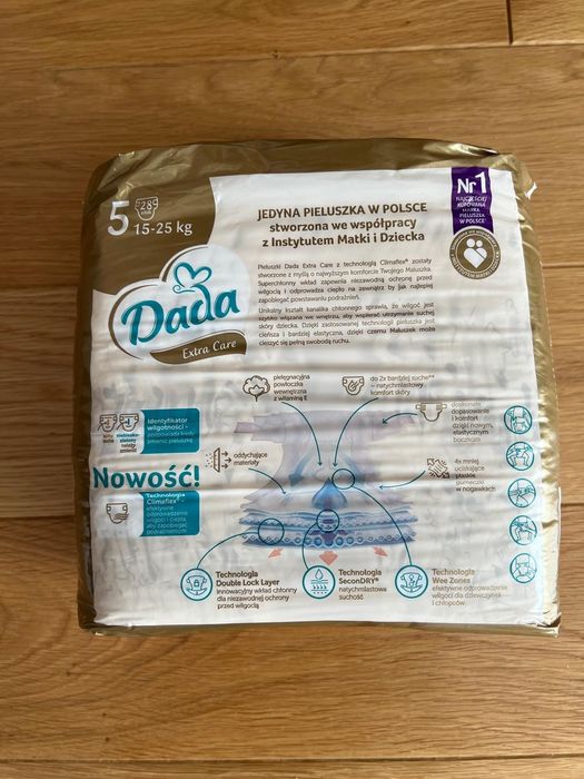 Dada pieluchy rozmiar 5 Extra Care nowe
