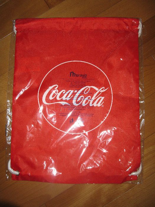 Coca-Cola torba plecak, worek na buty, do pakowania 45x35cm. Nowy