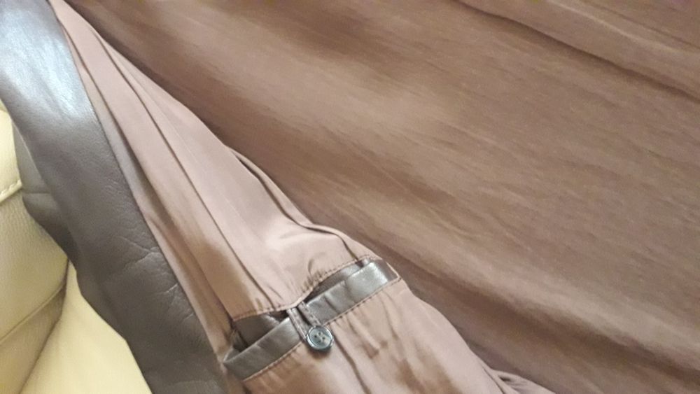 Casaco cabedal genuino para homem castanho escuro xl grande