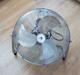 Mocny wentylator podłogowy cyrkulacyjny bębnowy 120W inox Equation