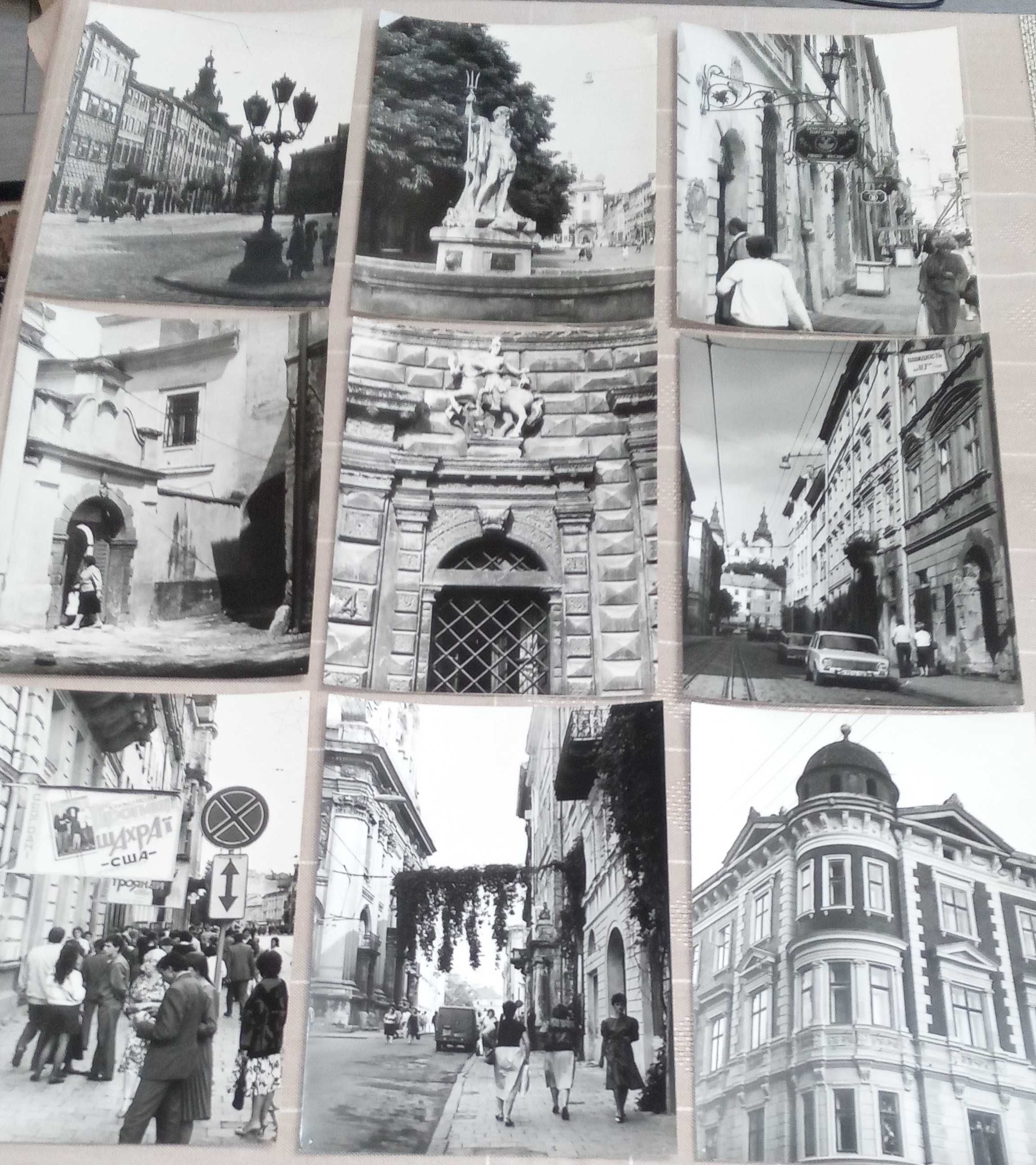 Lwów stare piękne zdjęcia 18x24 rok 1989 / 9 sztuk