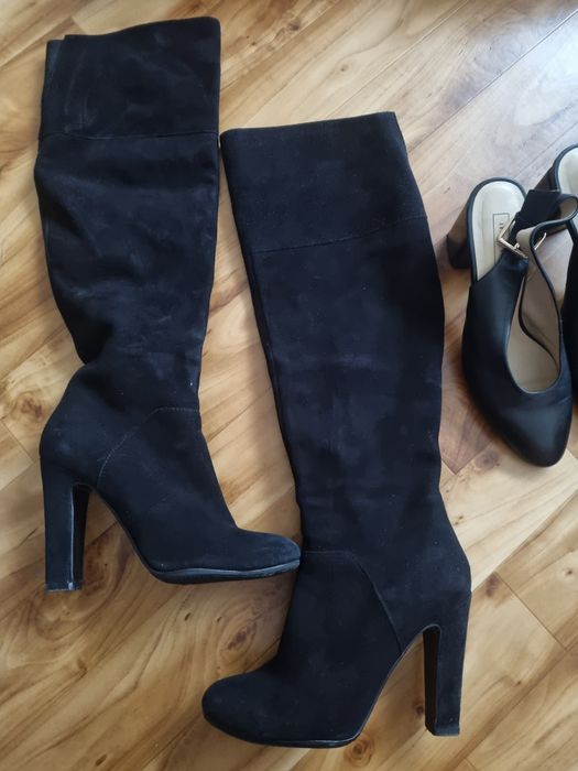 Ботфорти 37 р замша