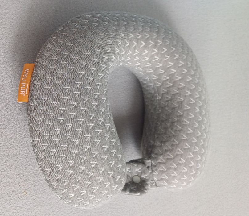 Zagłówek Wellpur rogal poduszka podróżna szara