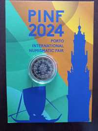 Moeda 1€ Portugal PINF 2024 Feira Internacional de Numismática Porto