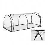TUNEL FOLIOWY OGRODOWY Szklarnia Ogrodowa 130x60 Mini Relaxdays