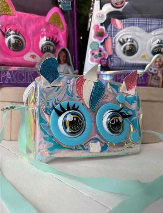 Інтерактивна сумочка KSY 958-3 ( реагує на дотик, кліпає очима )