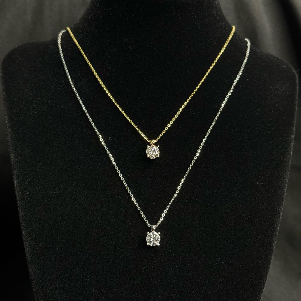 Підвіски з муассанітом 1 ct