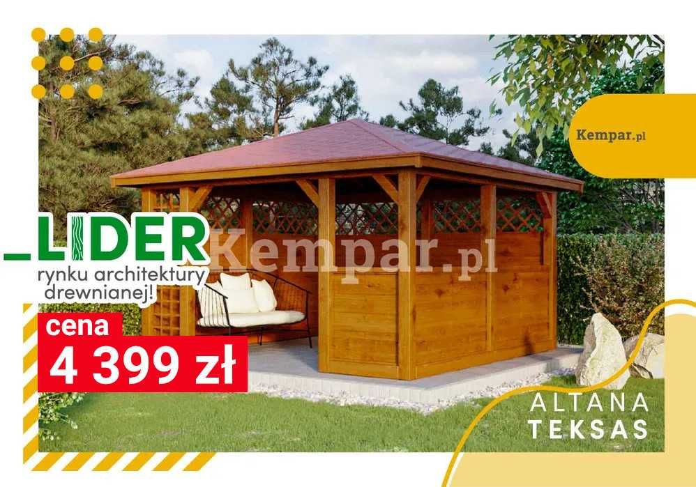 Altana Altanki Altanka ogrodowa drewniana TEKSAS
