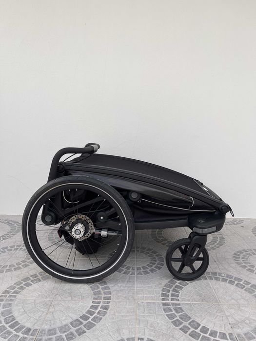 Thule Chariot Sport 2 Double — Preto — Excelente estado — Nazaré