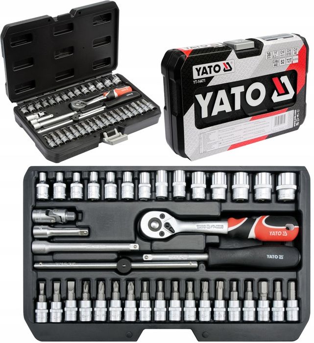 Zestaw Kluczy Nasadowych Grzechotka Bity Yato 38el