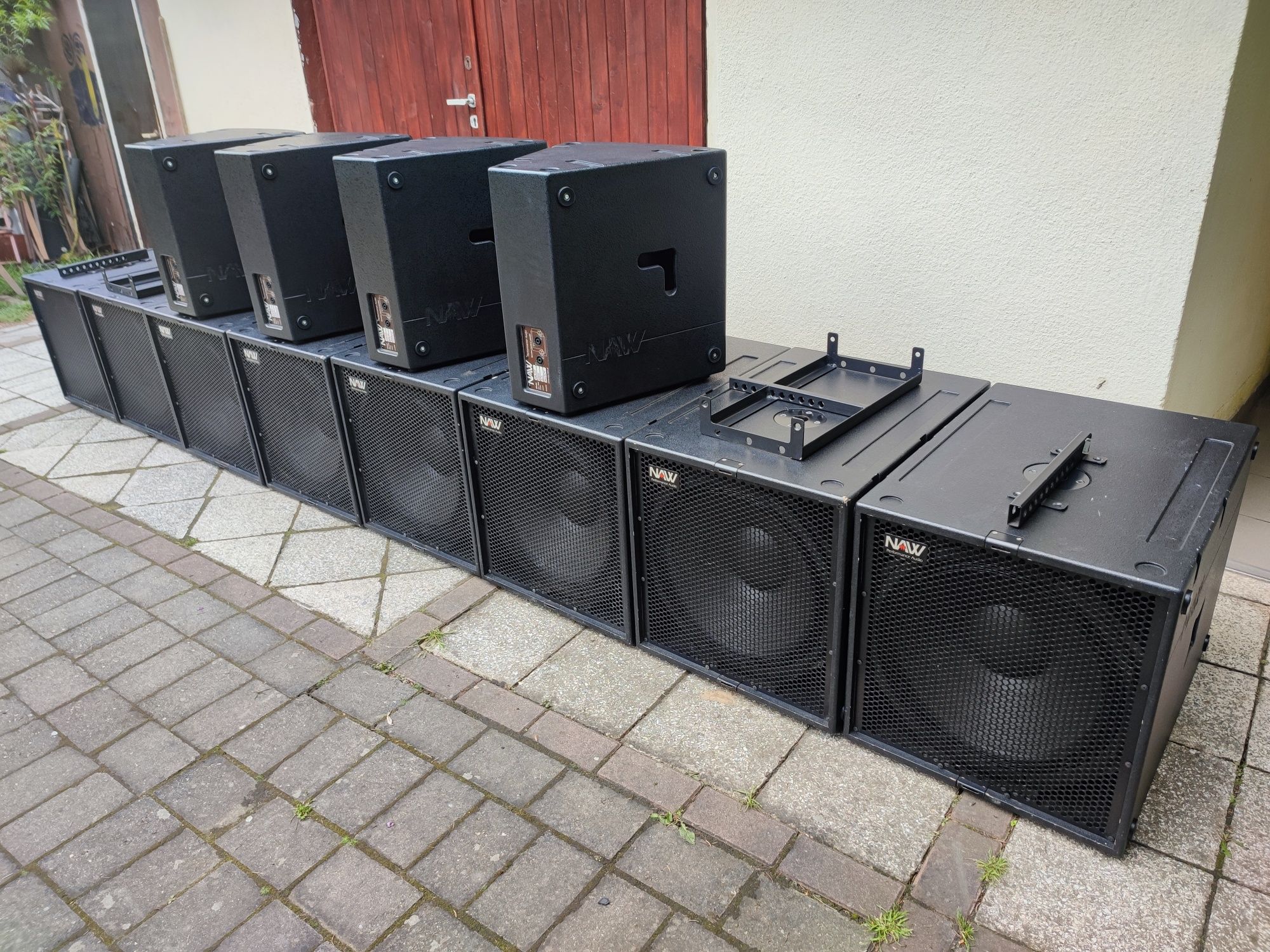 Nagłośnienie NAW FAVO audio 8 x MBR118 4 x VSC15F pokrowce deskorolki