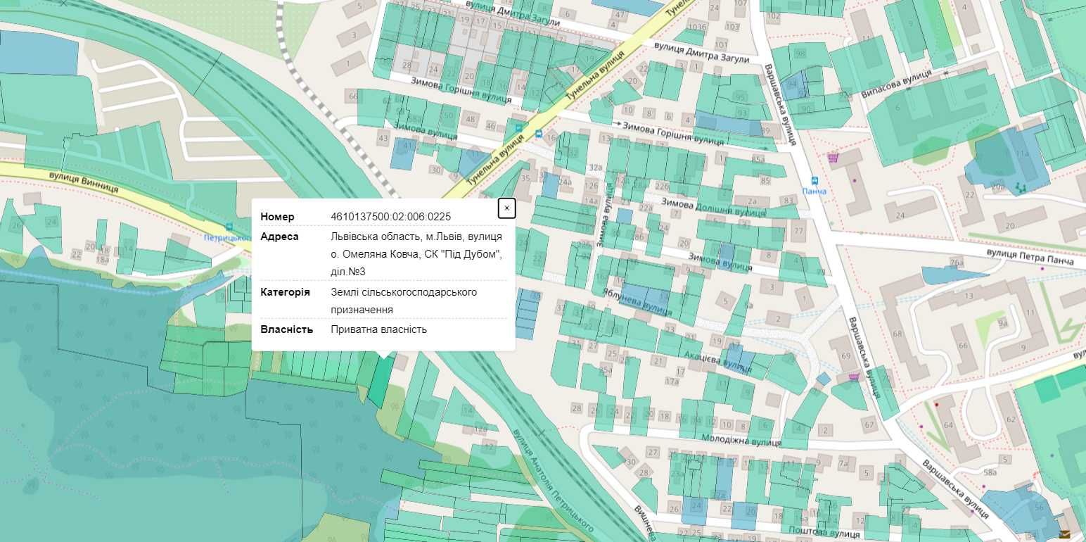 Продаж земельної ділянки в Шевченківському районі по вулиці Винниця