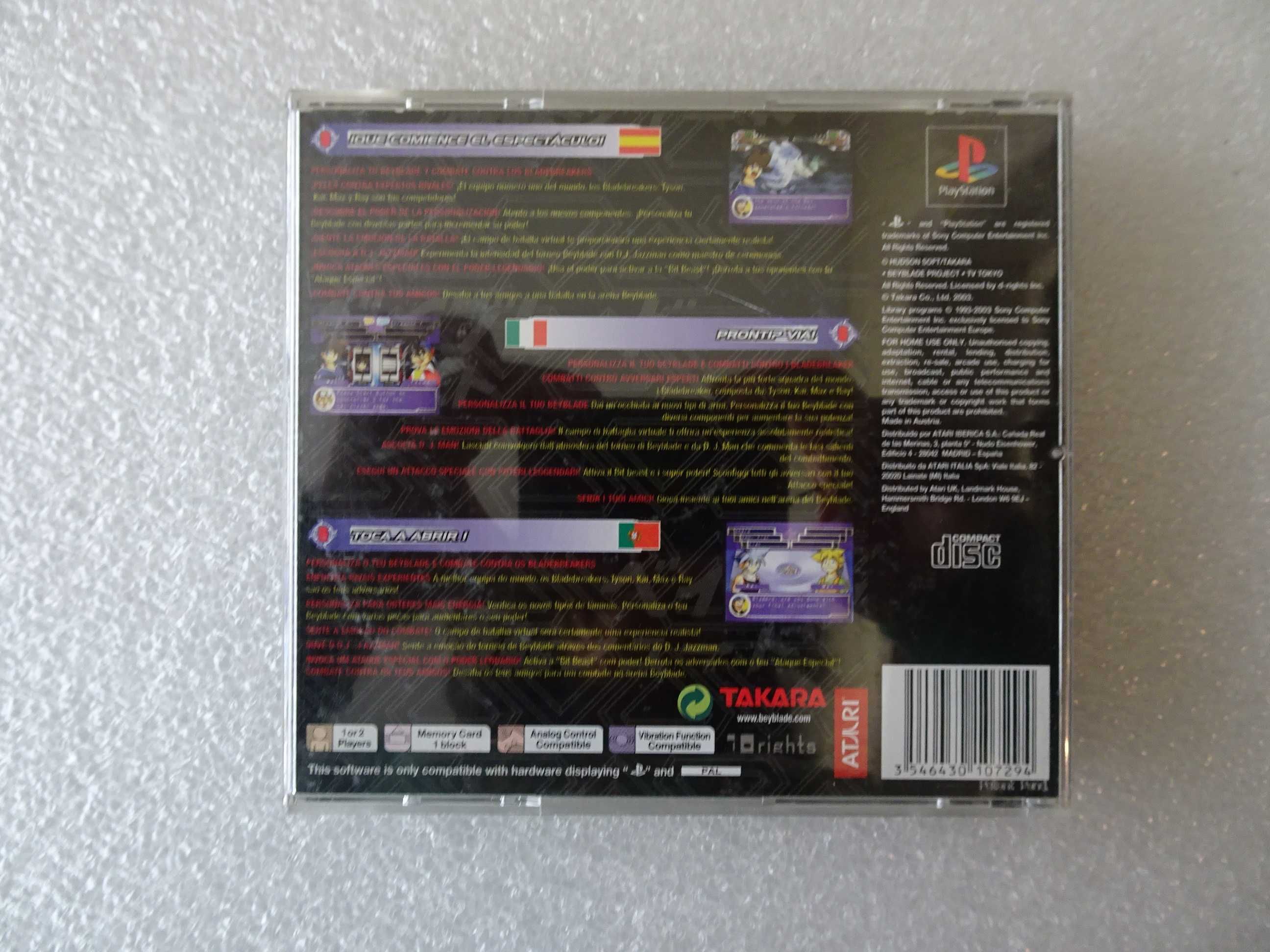 Jogo Playstation 1 - Beyblade - Let it Rip!