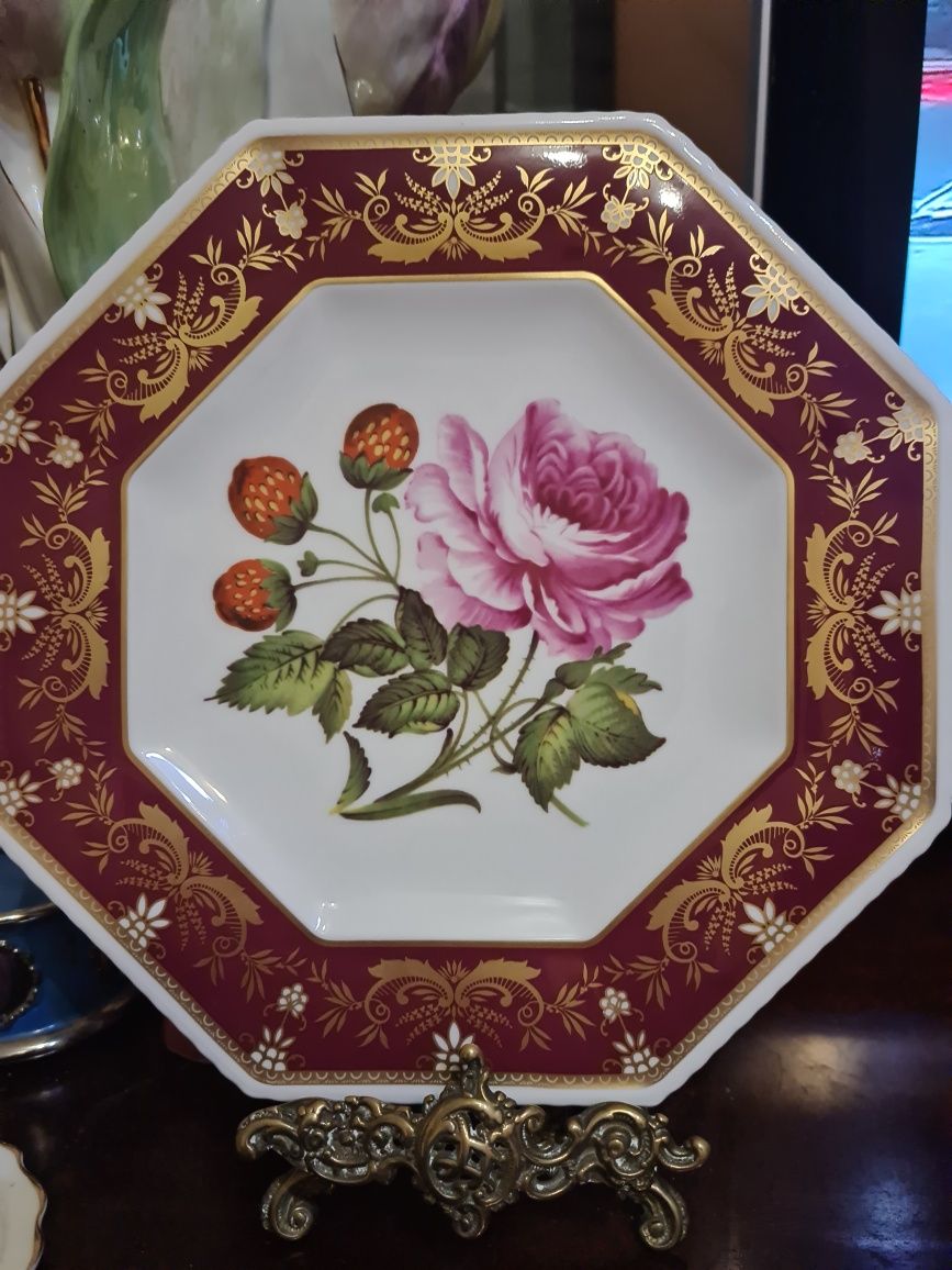 Patera porcelanowa seria róże i truskawki