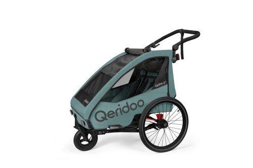 Qeridoo Qupa 2 Plus Mineral Blue 2025 przyczepka rowerowa wózek spacer