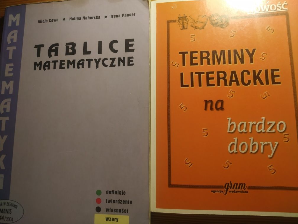 Pomoce naukowe matematyka, język polski