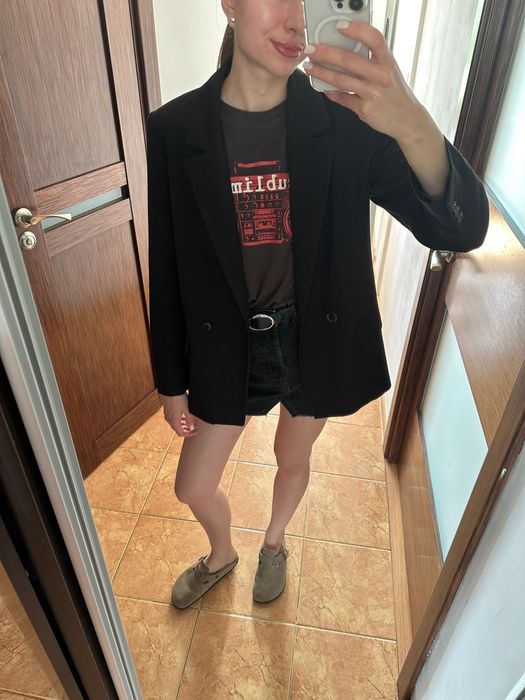 Піджак Mango чорний хс